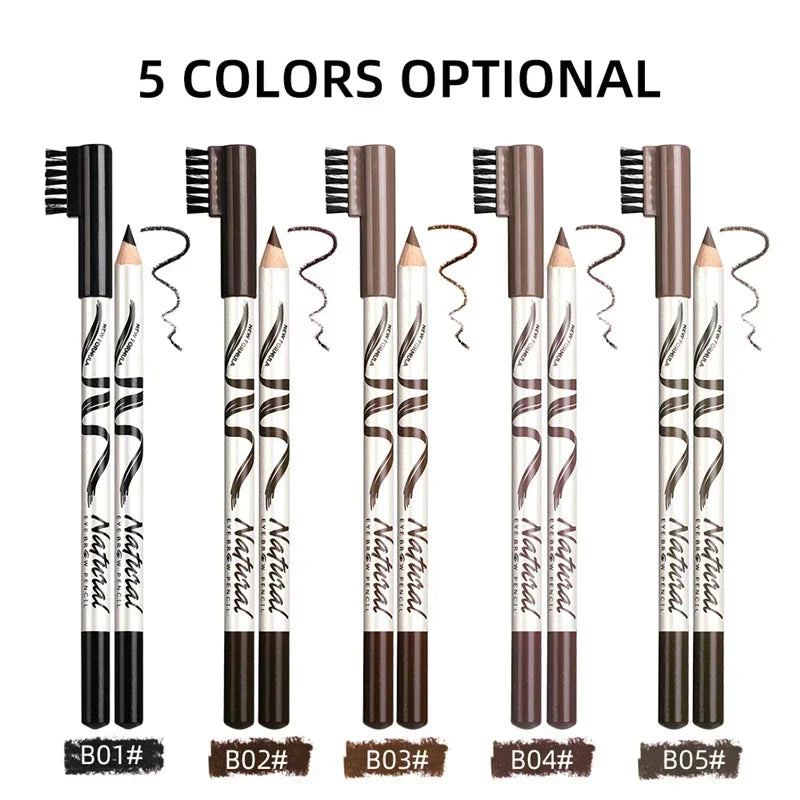 Makeup Eyebrow Pencil Eyebrow Marker Waterproof Eyebrow Tattoo for Eyebrows 5 Colors Enhancer Dye Tint Pen Long Lasting