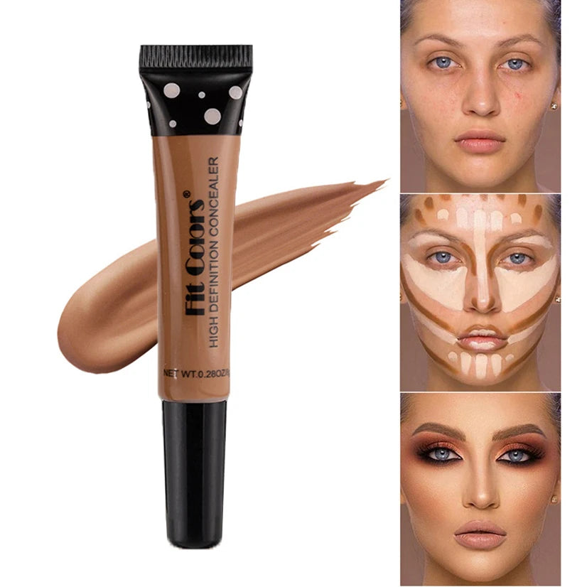 Full Cover Liquid Concealer 8 Color BB Cream Foundation Air-permeable Natural Brightening Makeup Eye Dark Circles Cream Cosmetic