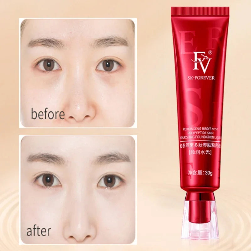 1/3pcs FV Concealer Cream Foundation Original Maquillaj Red Ginseng Herbal Skin Care Face Base Makeup Liquid Blemish Cover