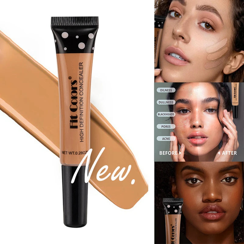 Full Cover Liquid Concealer 8 Color BB Cream Foundation Air-permeable Natural Brightening Makeup Eye Dark Circles Cream Cosmetic