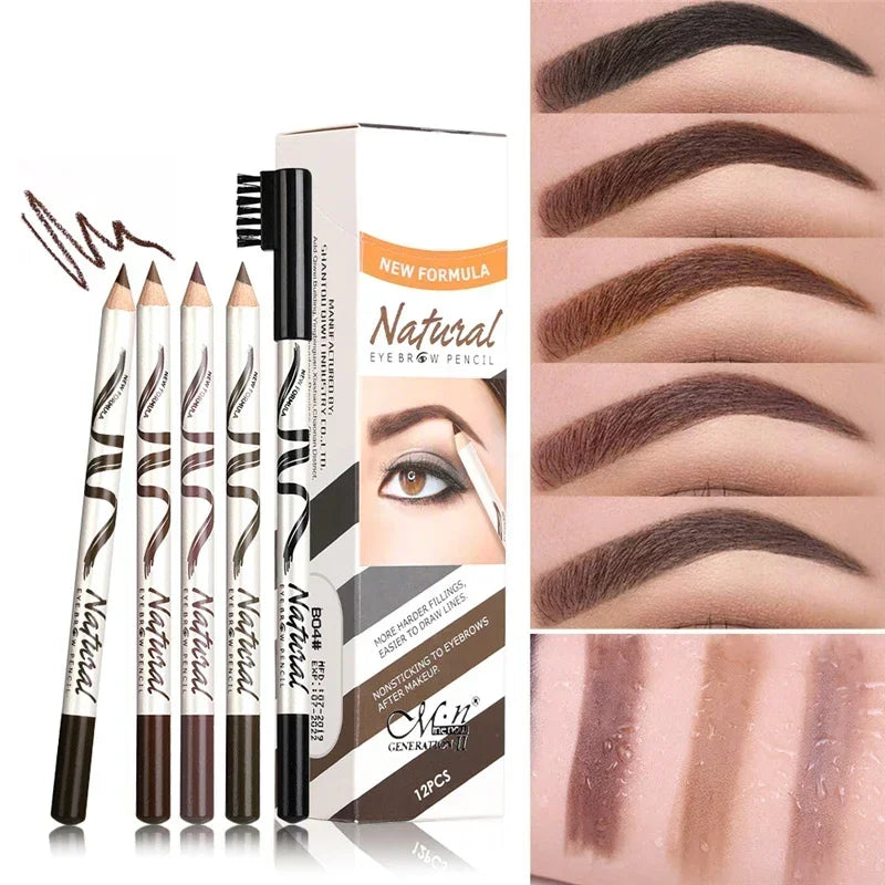 Makeup Eyebrow Pencil Eyebrow Marker Waterproof Eyebrow Tattoo for Eyebrows 5 Colors Enhancer Dye Tint Pen Long Lasting