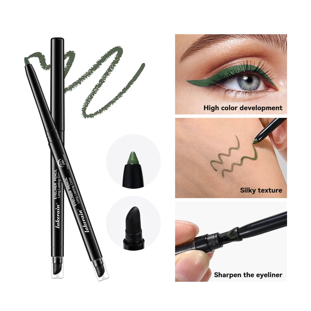 6 Colors Eyeliner Makeup Smooth Easy To Wear Lasting Eyes Waterproof Fashion Eyes Liner Pencils Eye Makeup Tool