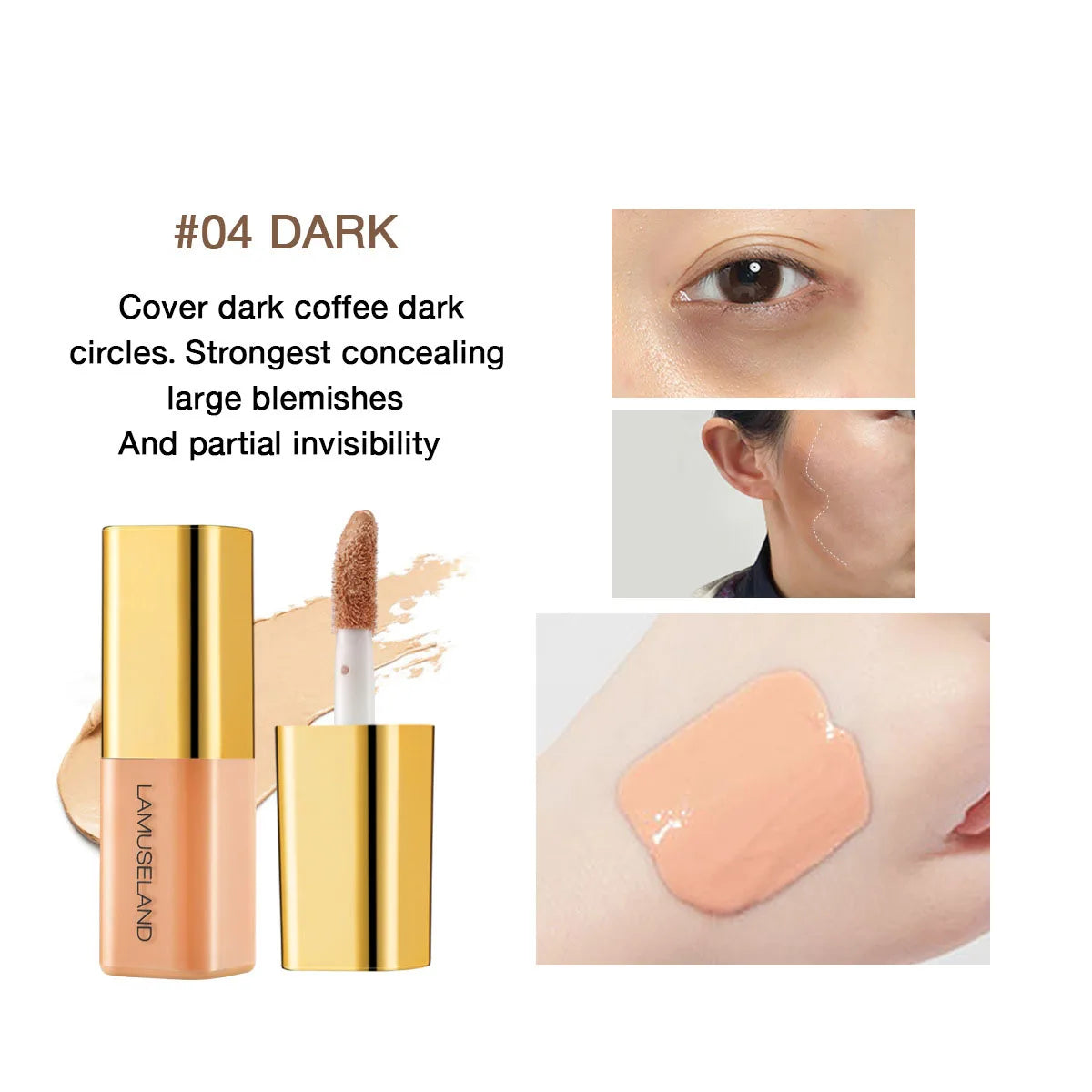 Mini Moisturizing Liquid Concealer Full Coverage Pores Dark Circles Foundation Cream Oil Control Invisible Face Makeup Cosmetics