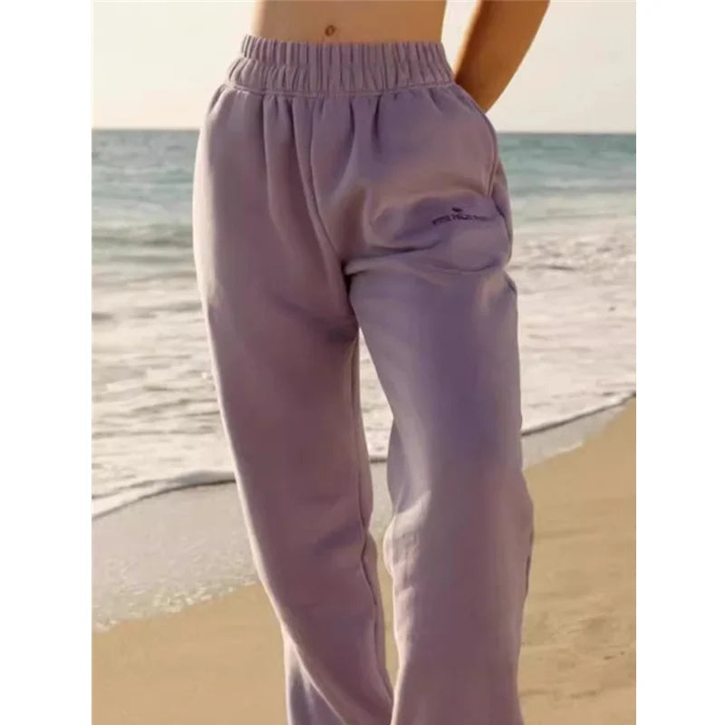 2024 Womens Sweatpants Loose Long Pants Fashion Printed Trousers Spring Autumn Winter Sweatpants S-3XL