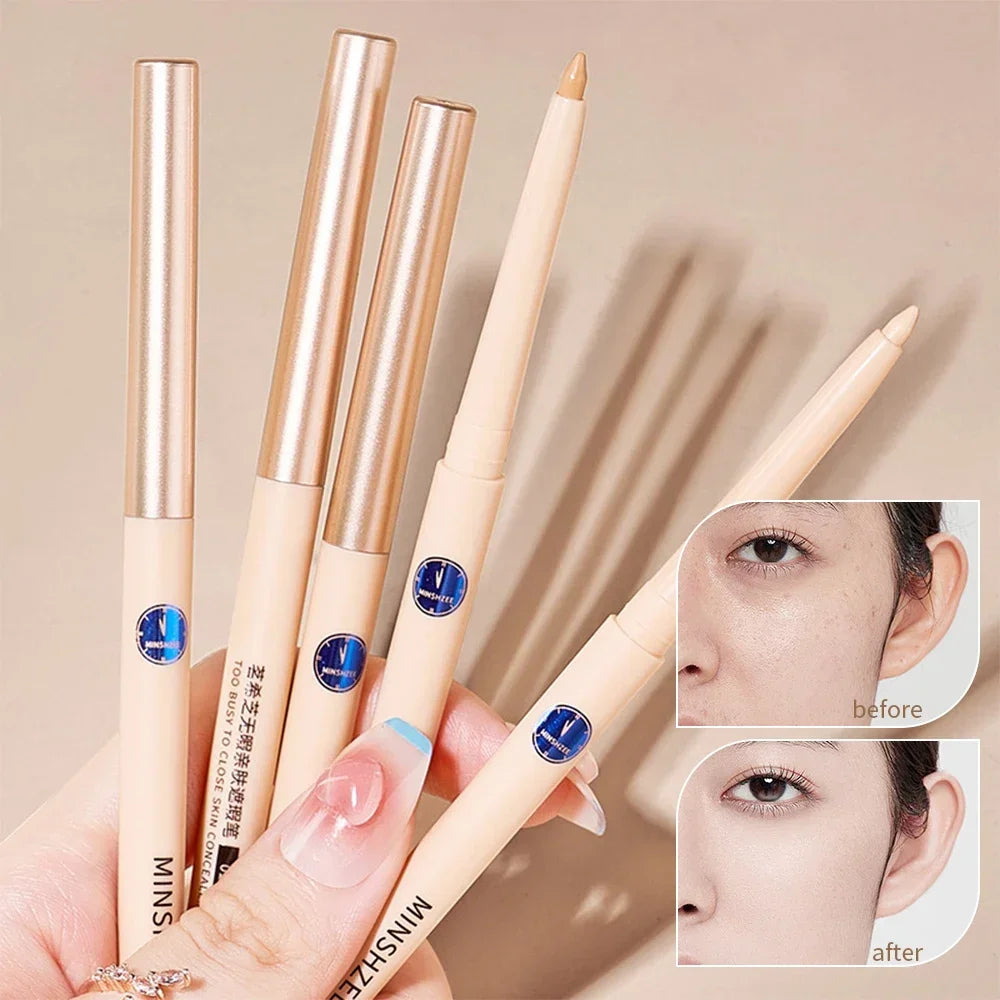 Full Cover Concealer Cover Stick Pencil Conceal Spot Blemish Cream Foundation Waterproof Eyebrow Contouring Makeup Tool Cosmetic