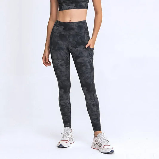 2024 New Yoga Pants, High Quality Women's Sports Bottom Pants with Side Pockets, and Gym Exercise Jogging Crop Pants