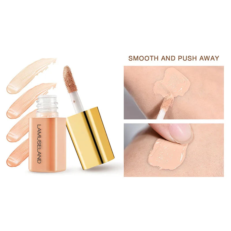 Mini Moisturizing Liquid Concealer Full Coverage Pores Dark Circles Foundation Cream Oil Control Invisible Face Makeup Cosmetics